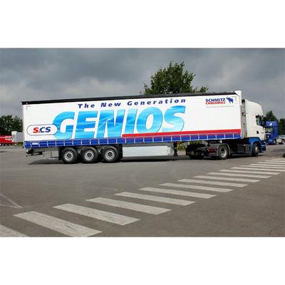 Pantone Color Lorry PVC Tarpaulin Side Curtain 12.2mx2.2m