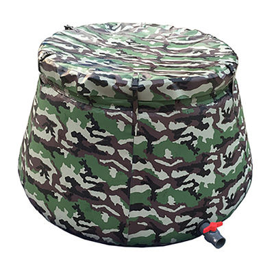 Portable 0.7mm PVC Tarpaulin Collapsible Water Storage Barrel 200L