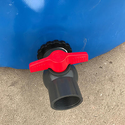 Portable 0.7mm PVC Tarpaulin Collapsible Water Storage Barrel 200L